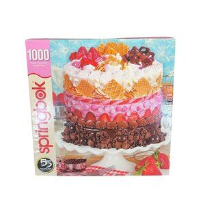 Springbok Jigsaw Puzzle ICING ON THE‎ CAKE 1000 Pieces PZL33-10815 EUC